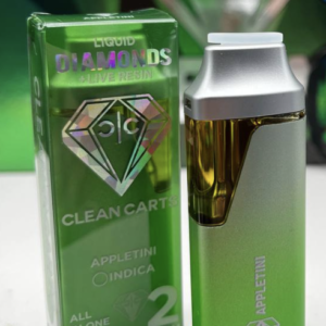  Clean carts liquid diamonds 2g disposable/ green edition